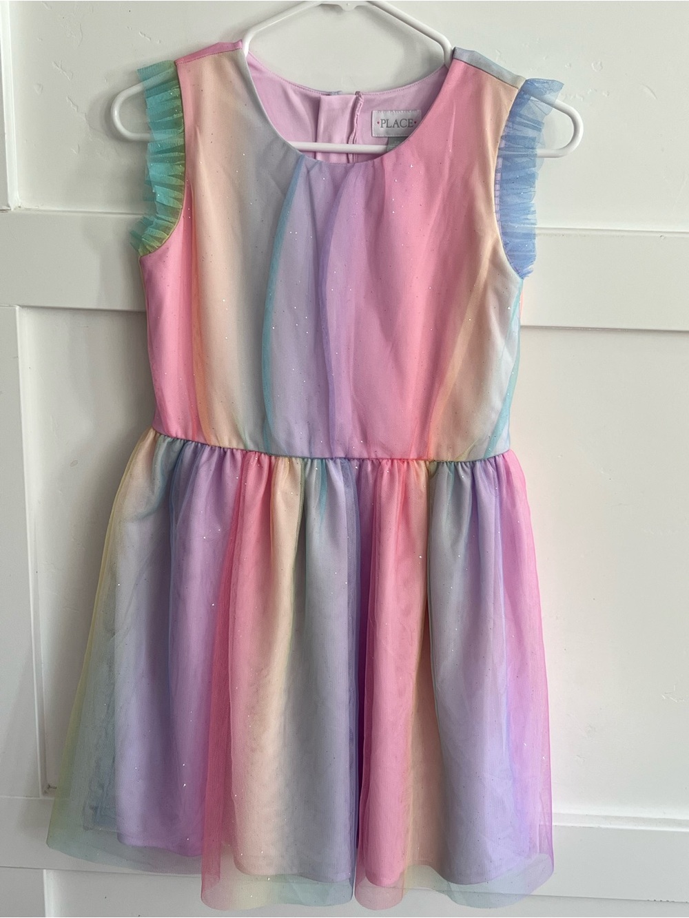 Place Pastel Rainbow Party Dress - Pink, Lavender, Mint, Cream
